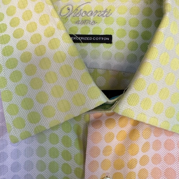 Visconti AOMO Long Sleeve Button Down Multicolor. Size 2 XL - Picture 4 of 9